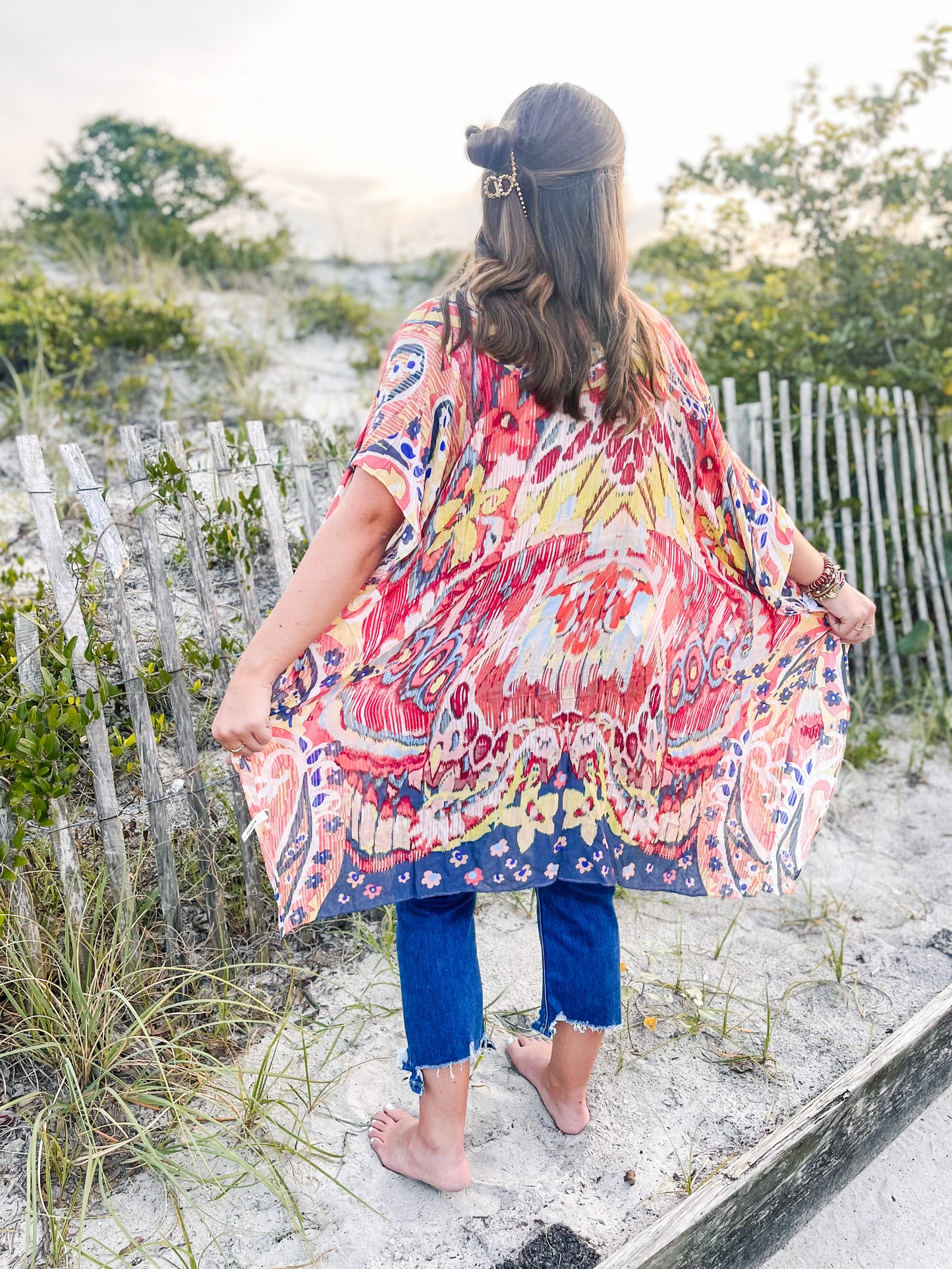 Ring Around the Rosé Kimono