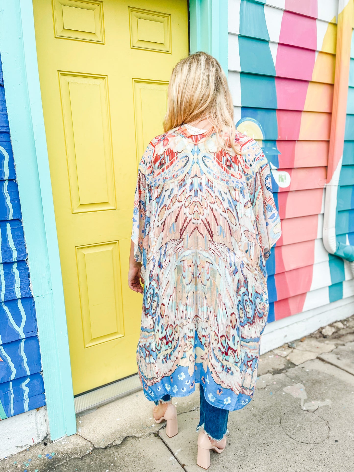 Rainbow Row Kimono